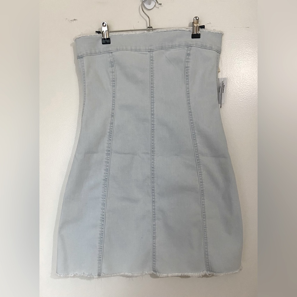 Tilly's Soft Blue Demin Mini Dress